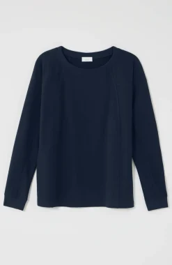 Fit Seamed Dolman-Sleeve Sweatshirt