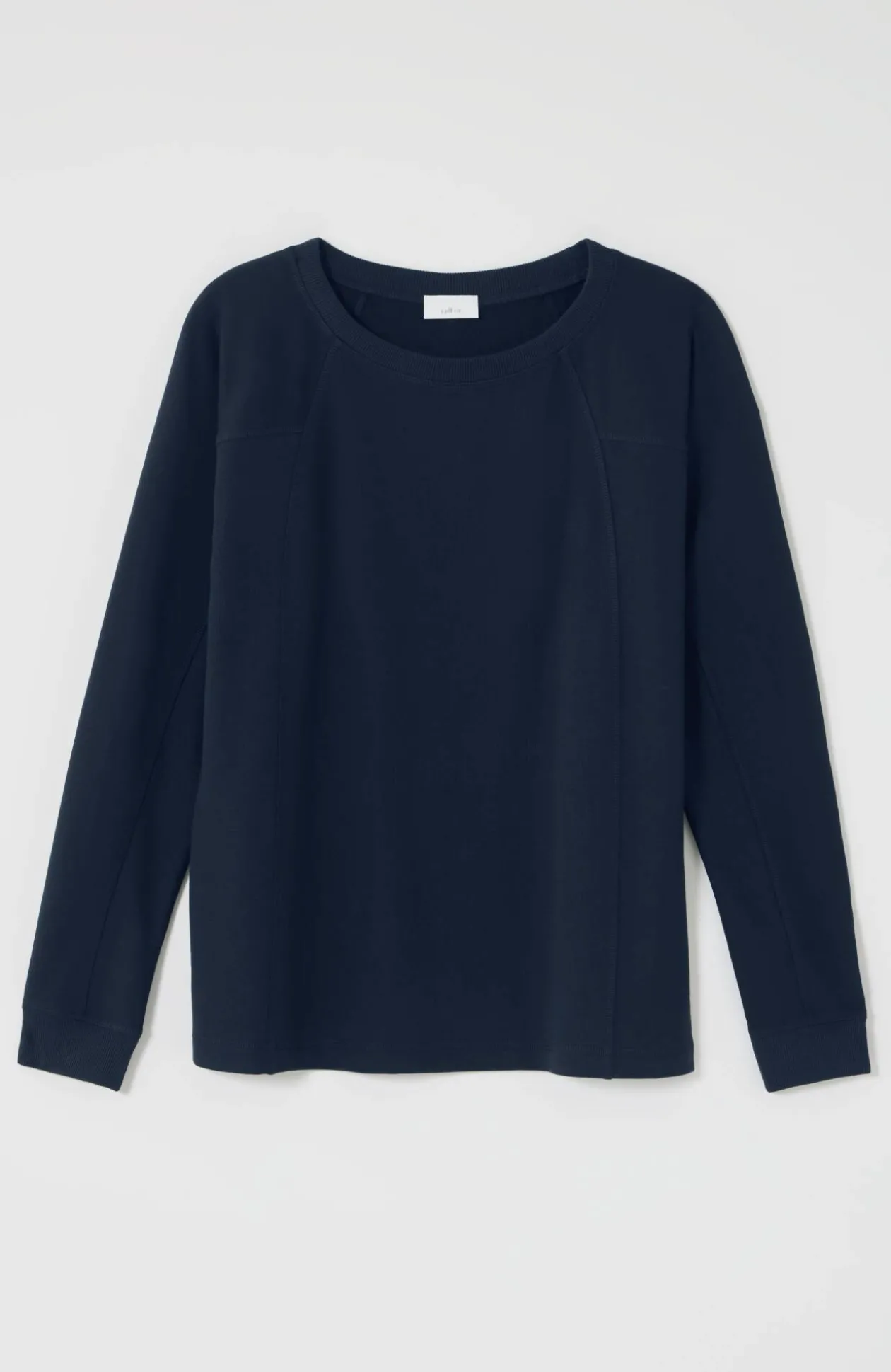 Fit Seamed Dolman-Sleeve Sweatshirt