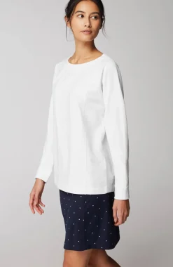 Fit Seamed Dolman-Sleeve Sweatshirt