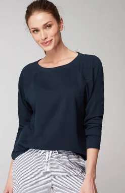 Fit Seamed Dolman-Sleeve Sweatshirt