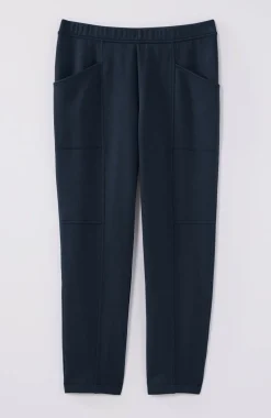 Fit Sleek Double-Knit Seamed Crops