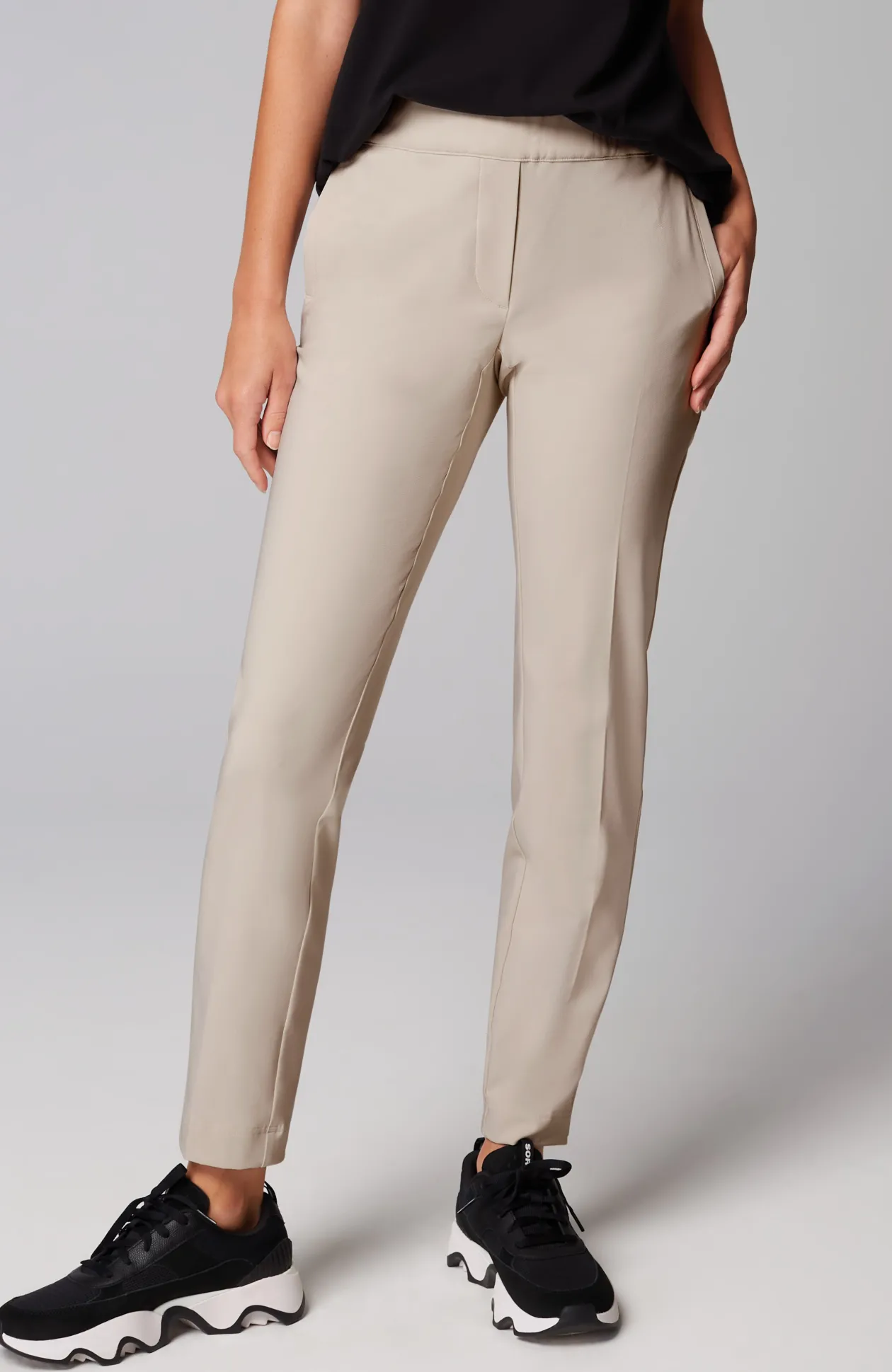 Fit Zipped-Ankle Pants