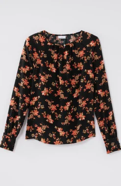 Floral-Printed Pullover Top