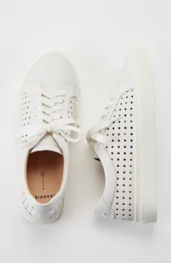 FRANKIE4 Mim IV White Weave Sneakers