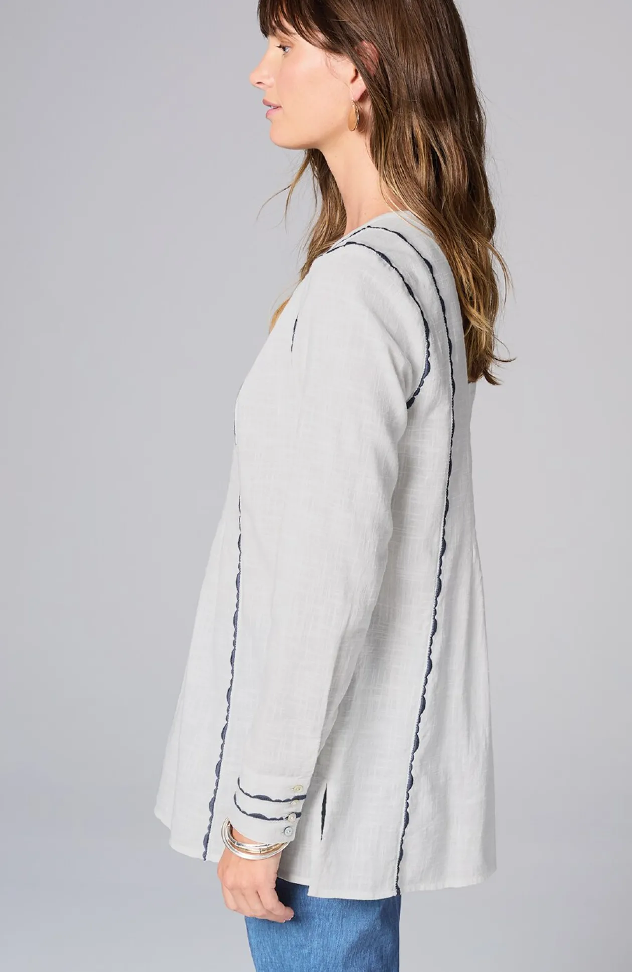 Geometric Embroidered Tunic