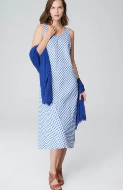 Gingham Midi Dress