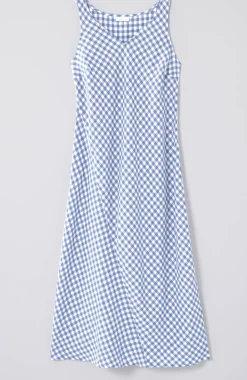 Gingham Midi Dress