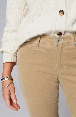 Heathered-Cord Relaxed Boyfriend Jeans