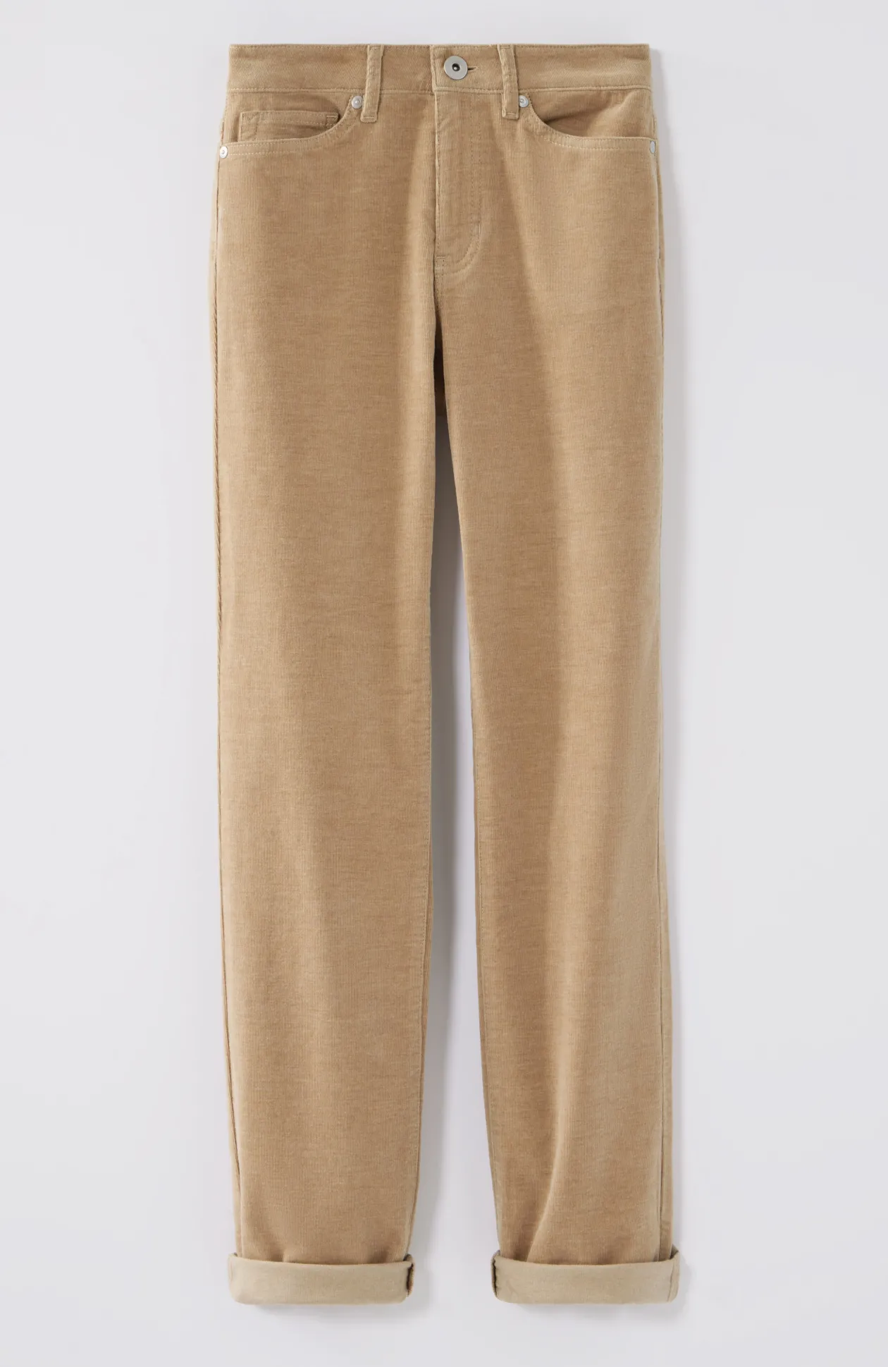Heathered-Cord Relaxed Boyfriend Jeans