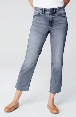 High-Rise Fringe-Hem Crops
