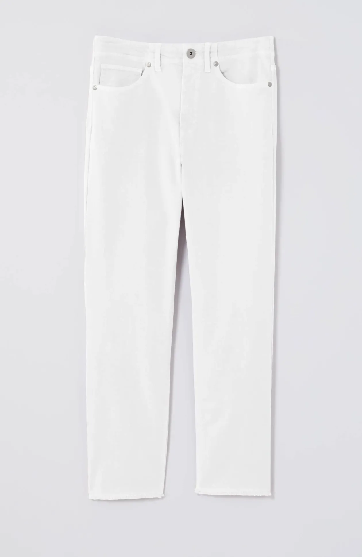 High-Rise Fringe-Hem Crops