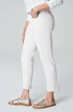 High-Rise Fringe-Hem Crops
