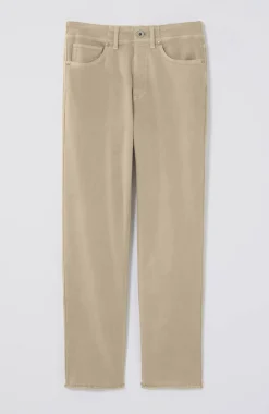 High-Rise Fringe-Hem Crops