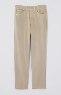 High-Rise Fringe-Hem Crops