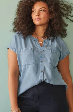Indigo Patch-Pocket Shirt