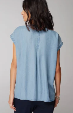 Indigo Patch-Pocket Shirt