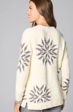 Intarsia Snowflake Sweater