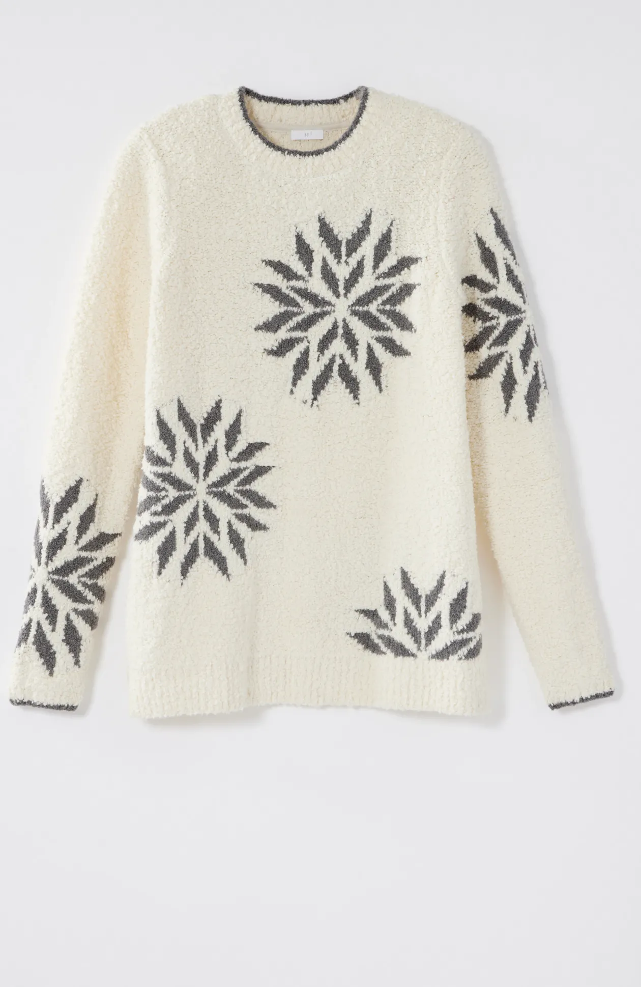 Intarsia Snowflake Sweater