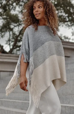 Knit-Fringe Poncho