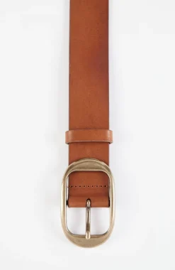 Leather Oval-Ring Belt