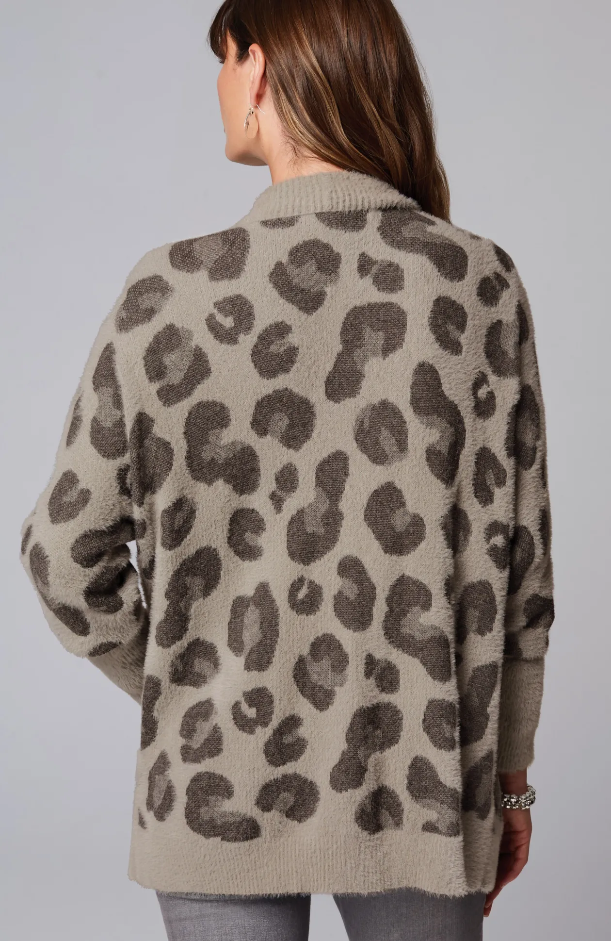 Leopard-Pattern Cardi