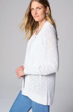 Light Textured High-Low Cardi