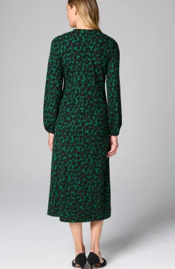 Lightweight Ponte Knit Midi Dress