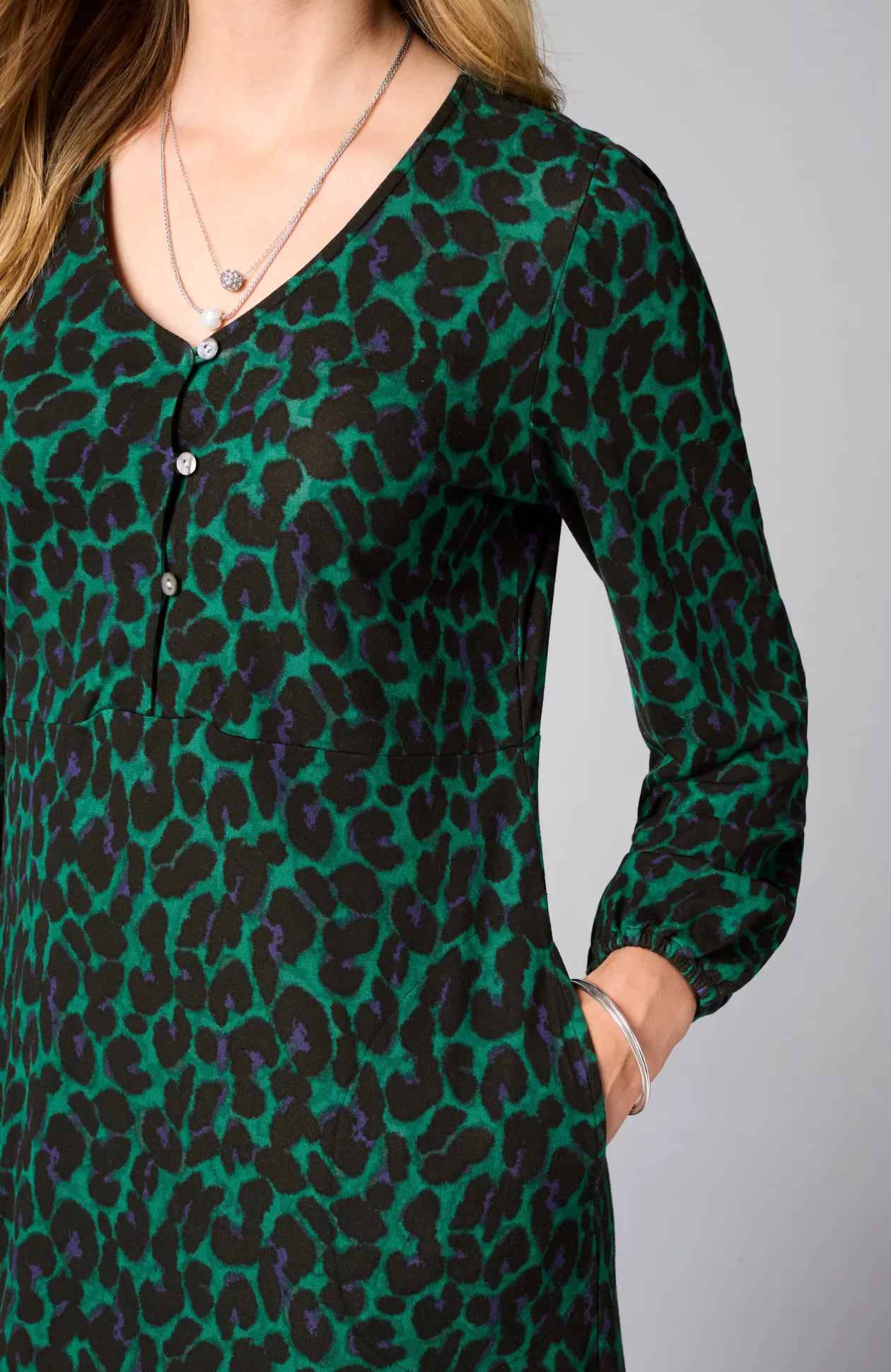 Lightweight Ponte Knit Midi Dress