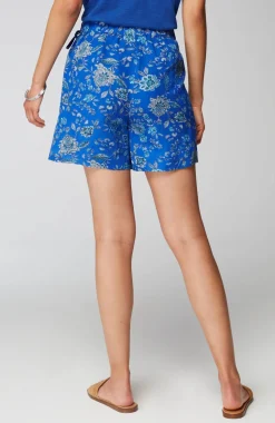 Linen & Rayon Wrap-Front Skort