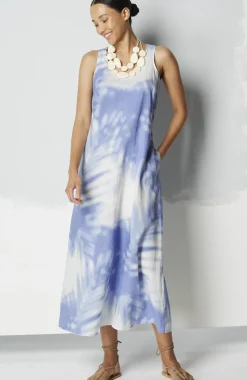 Linen A-Line Maxi Dress