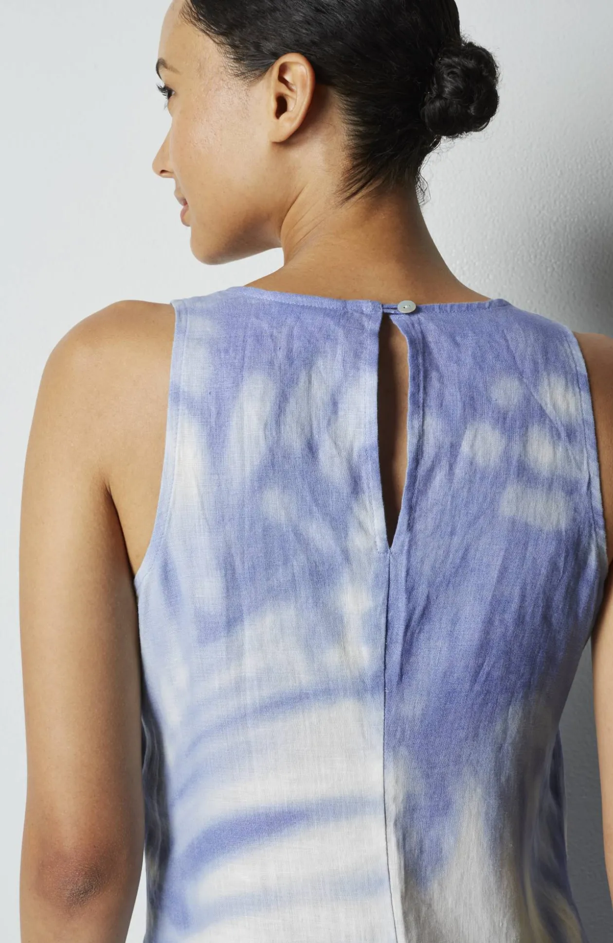 Linen A-Line Maxi Dress