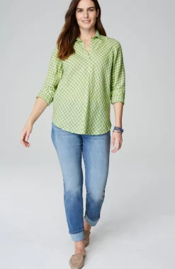 Linen Gingham Popover
