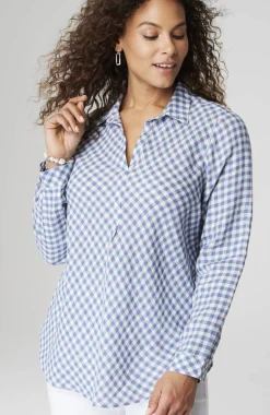 Linen Gingham Popover