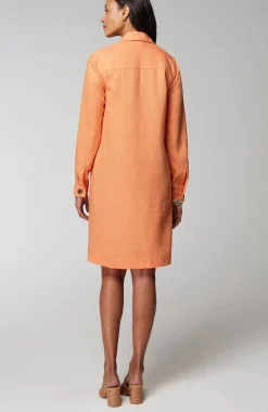 Linen Popover Shirtdress