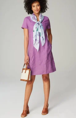 Linen V-Neck Dress