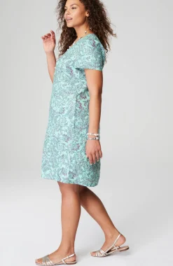 Linen V-Neck Dress