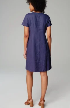 Linen V-Neck Dress