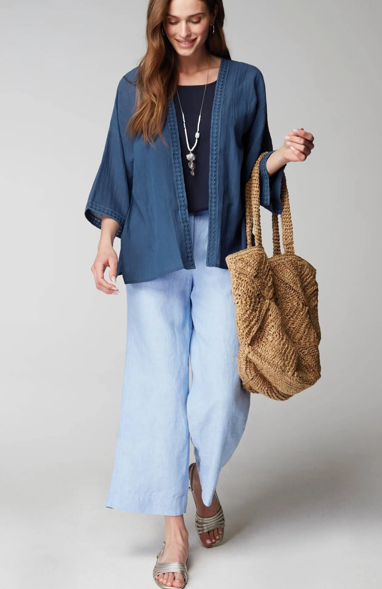 Linen-Blend Jacket