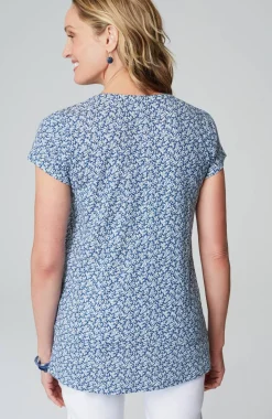 Linen-Blend Pintucked Tunic