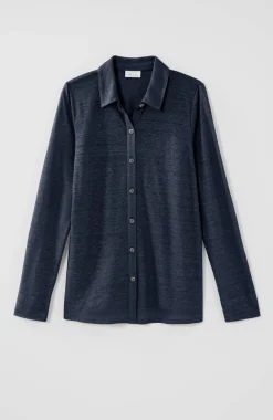 Linen-Knit Shirt