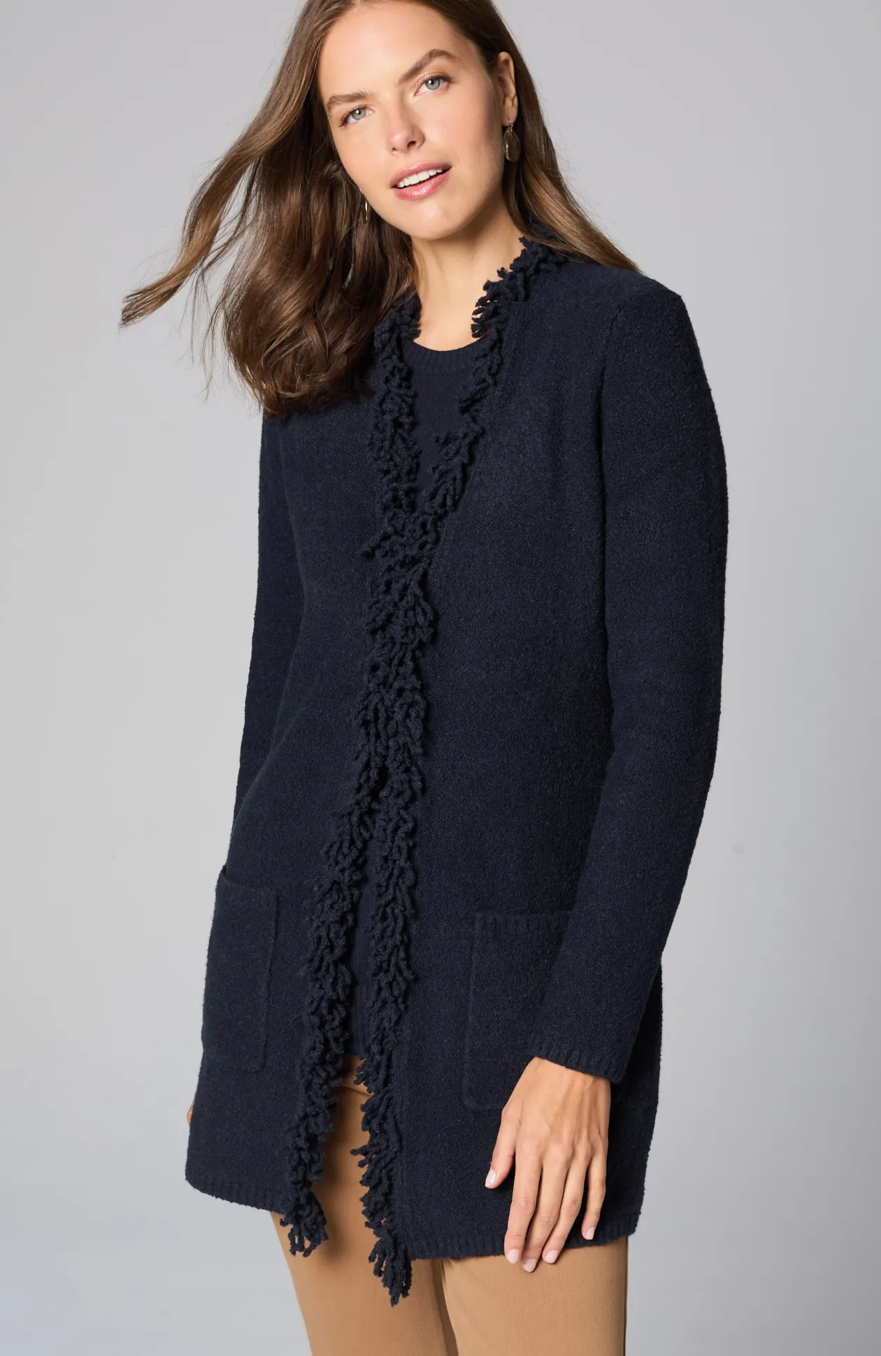 Long Fringe Cardi