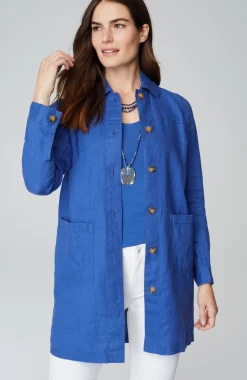 Long Linen Duster Jacket