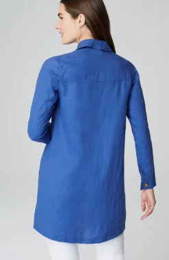 Long Linen Duster Jacket