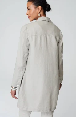 Long Linen Duster Jacket