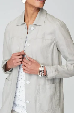 Long Linen Duster Jacket