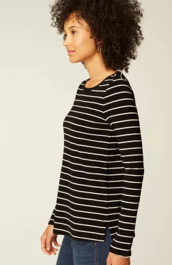 Long-Sleeve Pima Crew-Neck Tee