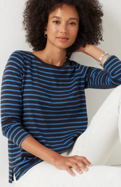 Long-Sleeve Pima Crew-Neck Tee