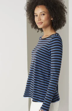Long-Sleeve Pima Crew-Neck Tee