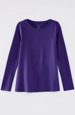 Long-Sleeve Pima Crew-Neck Tee