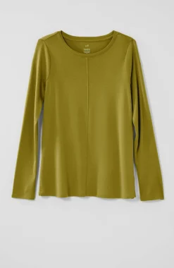 Long-Sleeve Pima Crew-Neck Tee